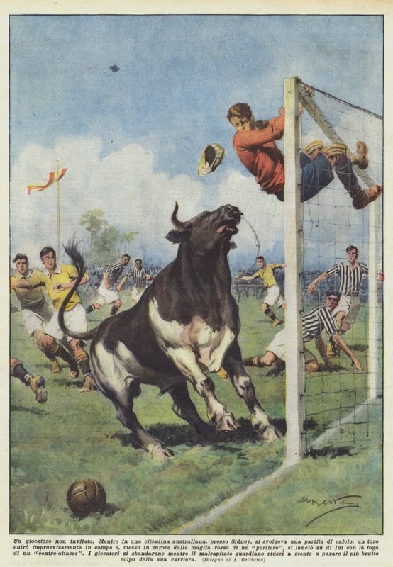 Nieproszony gracz autorstwa Achille Beltrame