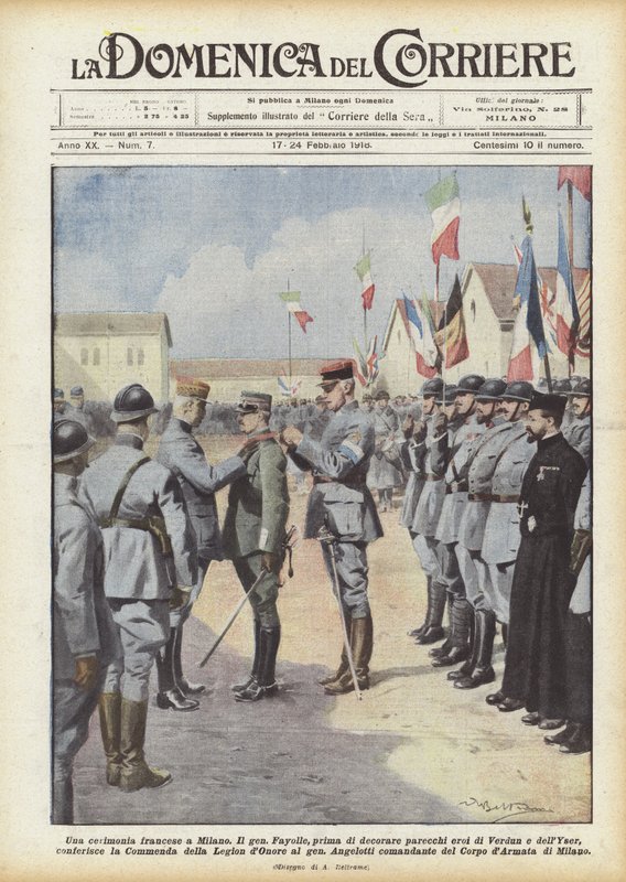 Francuska ceremonia w Mediolanie autorstwa Achille Beltrame