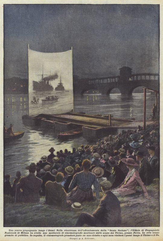 Nowa propaganda wzdłuż rzek autorstwa Achille Beltrame
