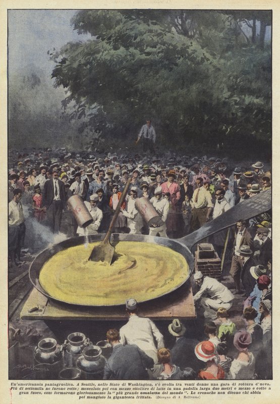 Unamericanata pantagruelica autorstwa Achille Beltrame