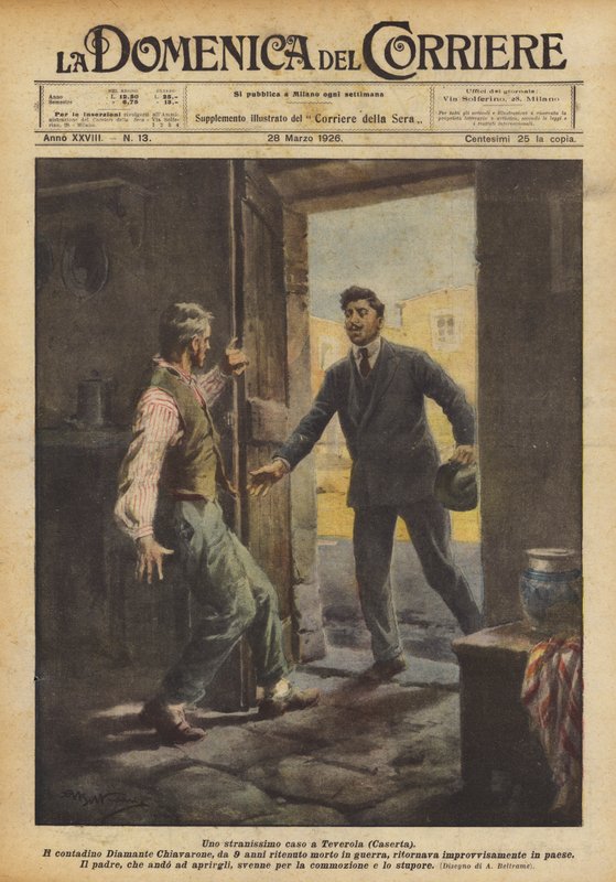 Bardzo dziwny przypadek w Teveroli (Caserta) autorstwa Achille Beltrame