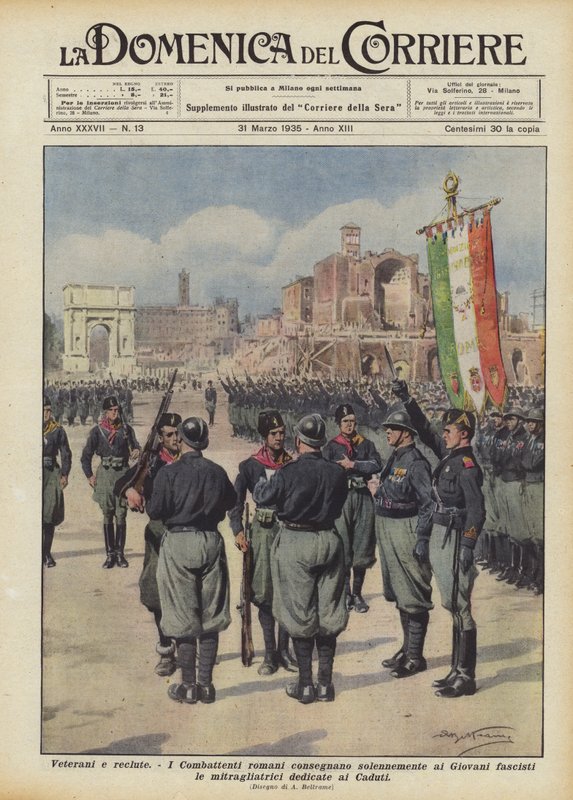 Weterani i rekruci autorstwa Achille Beltrame