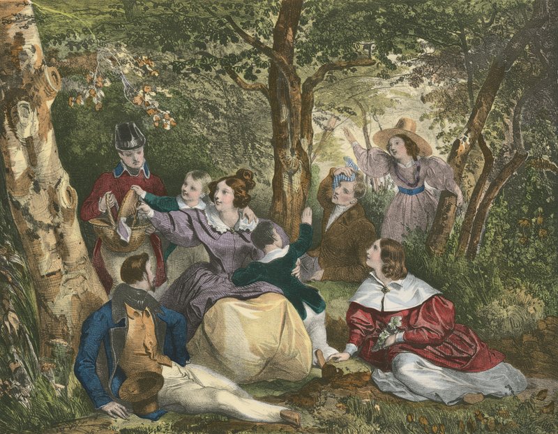 La Partie de Campagne, Wycieczka po kraju autorstwa Achille Devéria