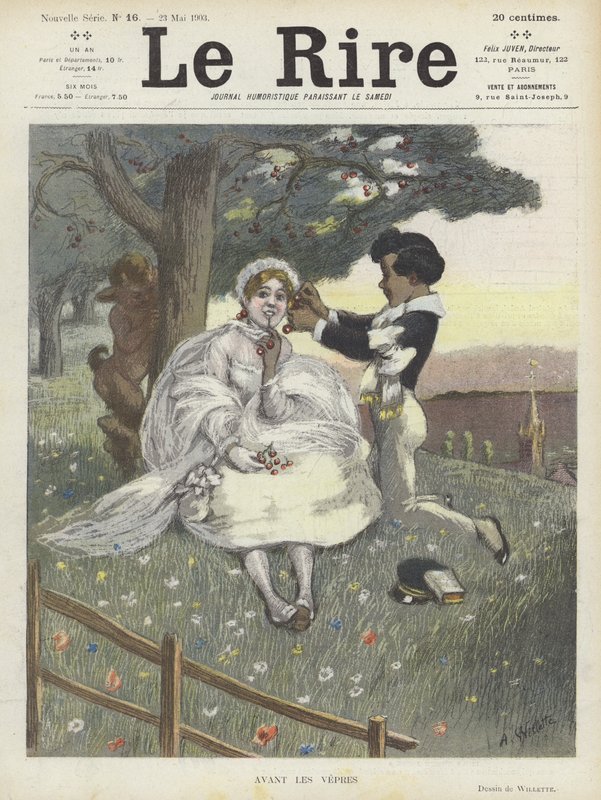 Ilustracja do Le Rire autorstwa Adolphe Leon Willette