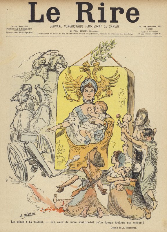 Ilustracja do Le Rire autorstwa Adolphe Leon Willette
