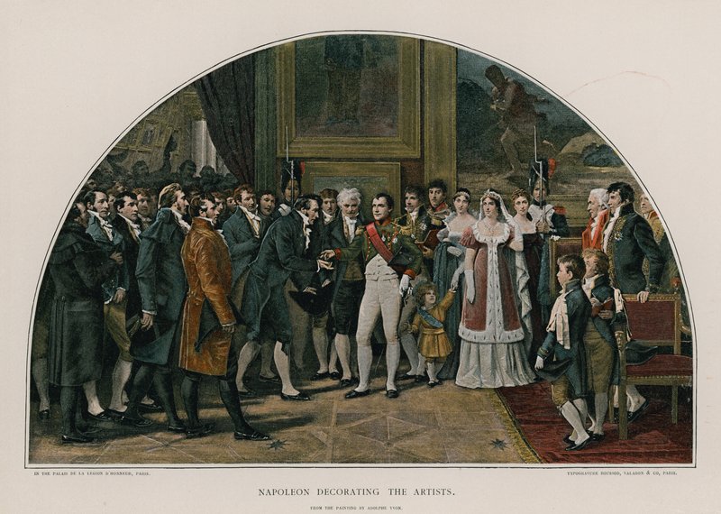 Napoleon dekorujący artystów autorstwa Adolphe Yvon