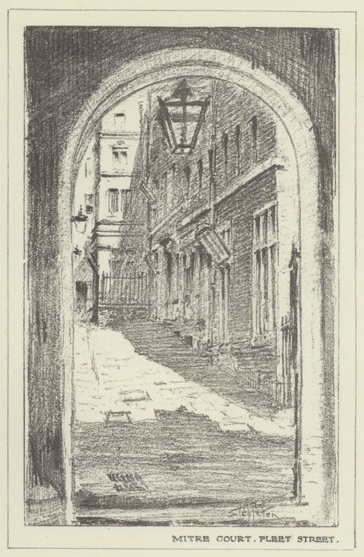 Sąd Mitre, Fleet Street autorstwa Alan Stapleton