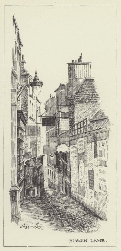Huggin Lane autorstwa Alan Stapleton