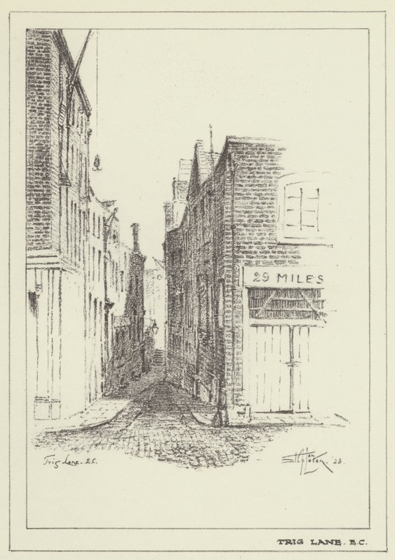 Trig Lane, EC autorstwa Alan Stapleton
