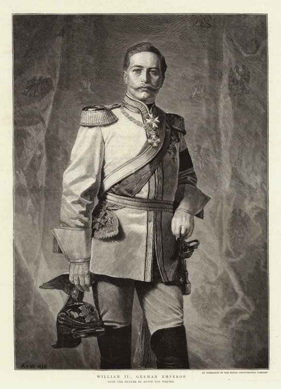 Wilhelm II, cesarz niemiecki autorstwa Albert Sauvert