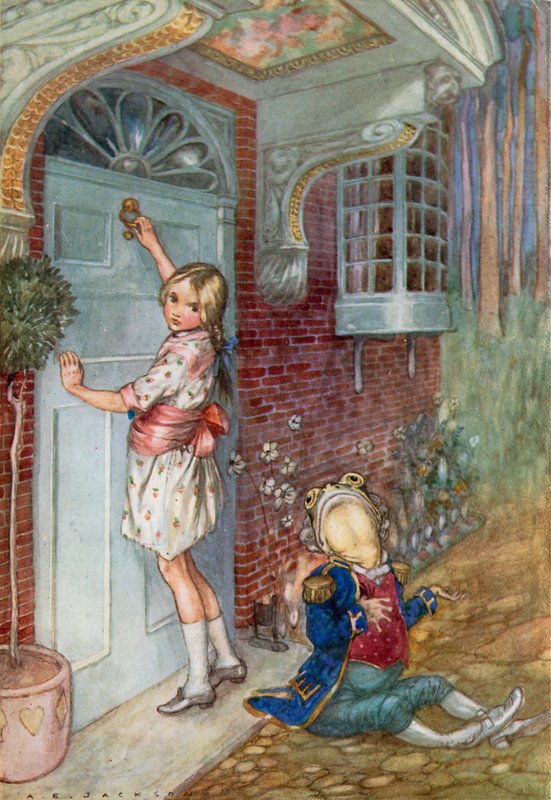 Ilustracja do Alicji w Krainie Czarów (litografia kolorowa) autorstwa Albert Edward Jackson