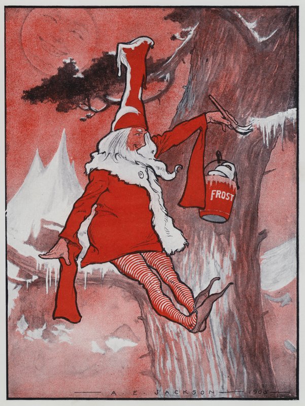 Jack Frost (litografia kolorowa) autorstwa Albert Edward Jackson