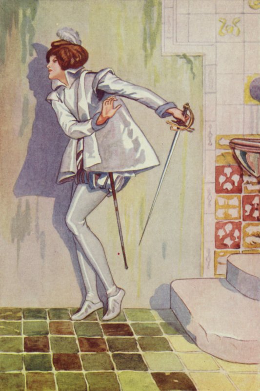 Shakespeare: Trzech Króli (litografia kolorowa) autorstwa Albert Edward Jackson