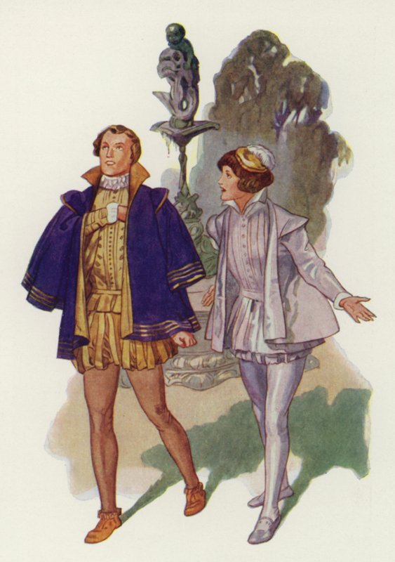 Shakespeare: Trzech Króli (litografia kolorowa) autorstwa Albert Edward Jackson
