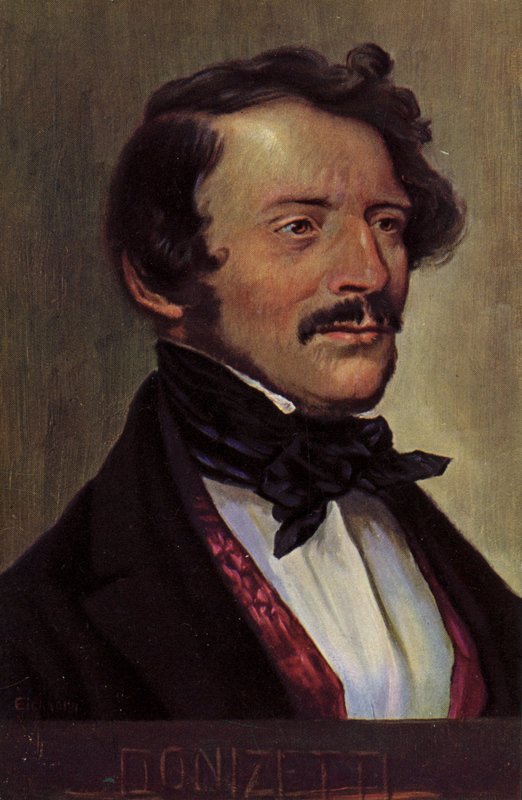 Gaetano Donizetti, kompozytor włoski (1797-1848) autorstwa Albert Eichhorn