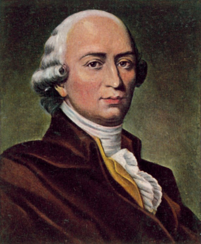 Johann Gottfried von Herder, niemiecki filozof i poeta (kolorowa litografia) autorstwa Albert Graefle