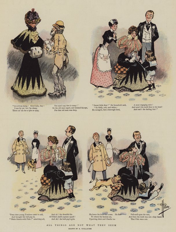 Wszystkie rzeczy nie są tym, czym się wydają (chromolitho) autorstwa Albert Guillaume
