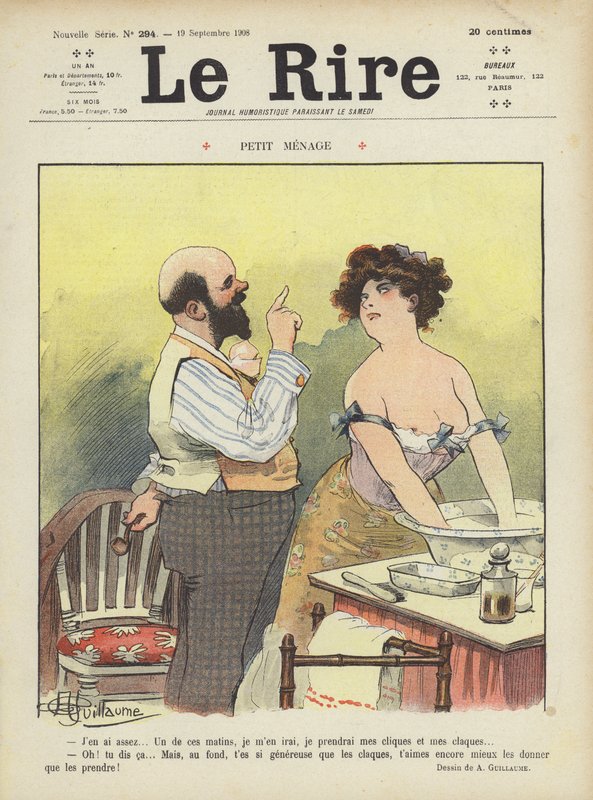 Ilustracja do Le Rire autorstwa Albert Guillaume