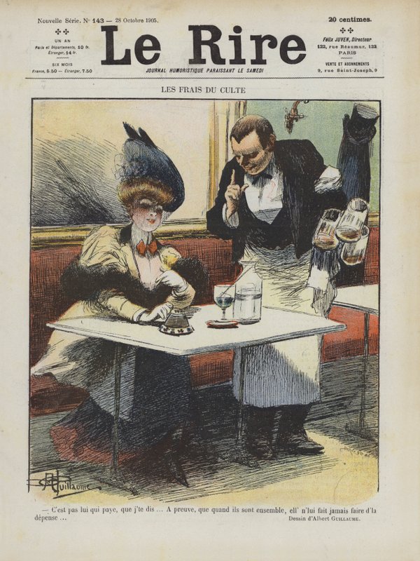 Ilustracja do Le Rire autorstwa Albert Guillaume