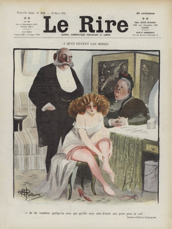 Ilustracja do Le Rire autorstwa Albert Guillaume