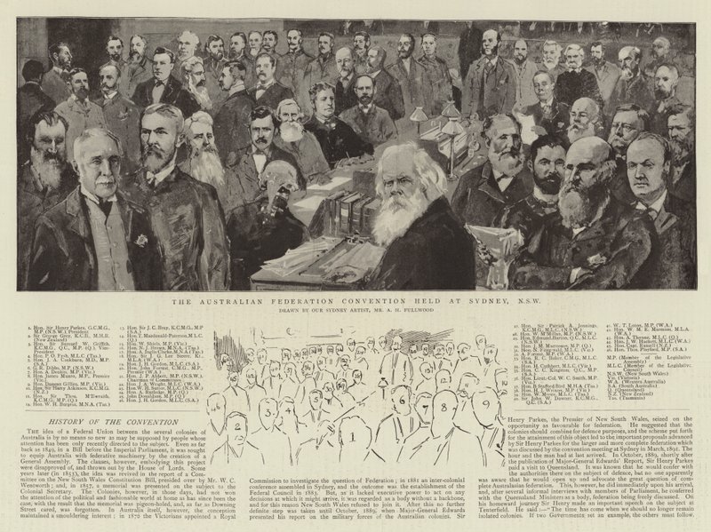 Konwencja Federacji Australijskiej, która odbyła się w Sydney, NSW autorstwa Albert Henry Fullwood