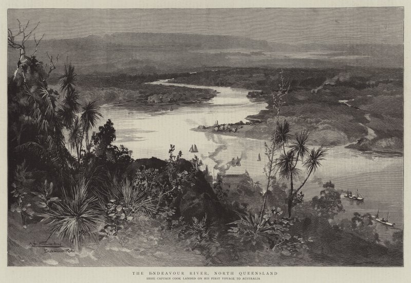Rzeka Endeavour, North Queensland autorstwa Albert Henry Fullwood
