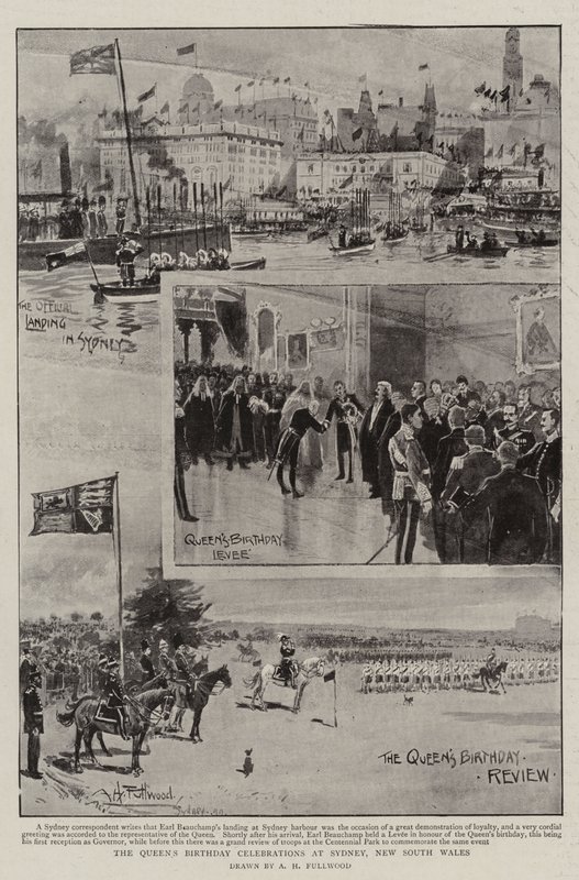 Obchody urodzin królowej w Sydney, Nowa Południowa Walia autorstwa Albert Henry Fullwood