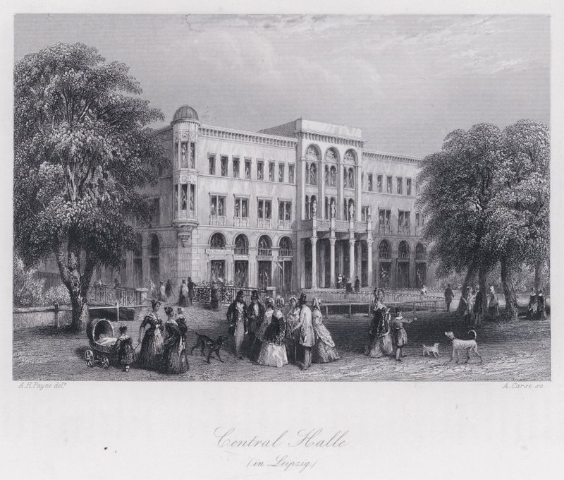 Central Halle w Lipsku (rycina) autorstwa Albert Henry Payne