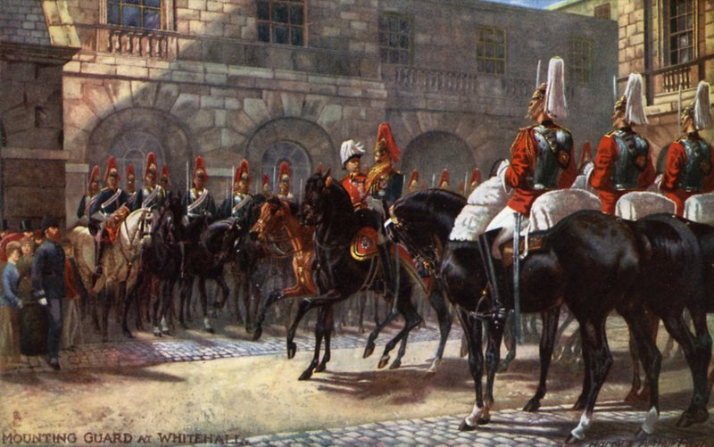 Montaż gwardii w Whitehall autorstwa Albert Henry and Payne Payne
