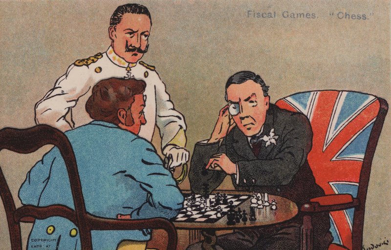 Gry fiskalne, Szachy (kolor lito) autorstwa Albert Jnr. Ludovici