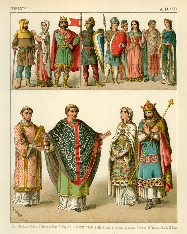 Francuski 900 AD autorstwa Albert Kretschmer
