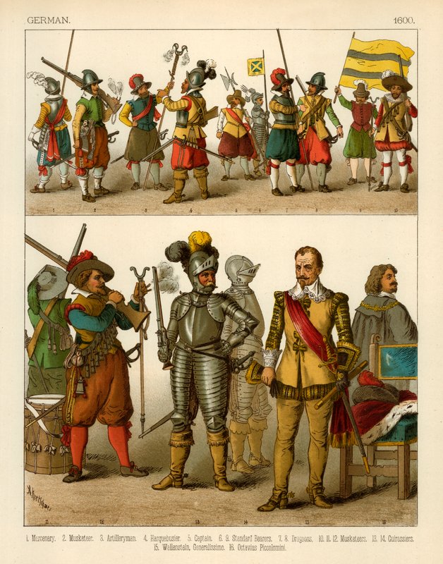 Niemieckie kostiumy 1600 autorstwa Albert Kretschmer