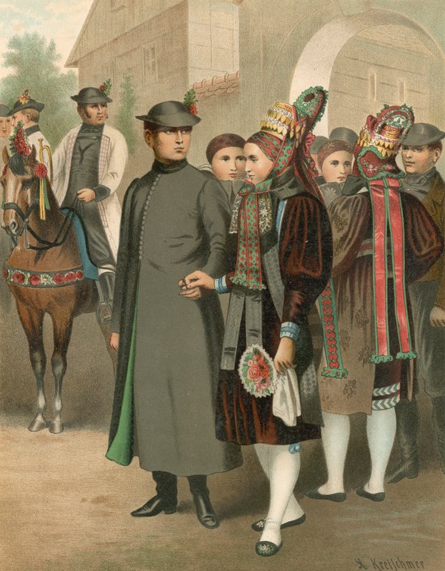 Strój niemiecki, Altenburg autorstwa Albert Kretschmer