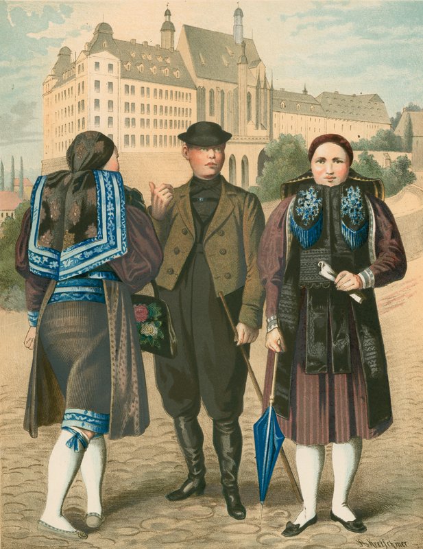 Strój niemiecki, Altenburg autorstwa Albert Kretschmer