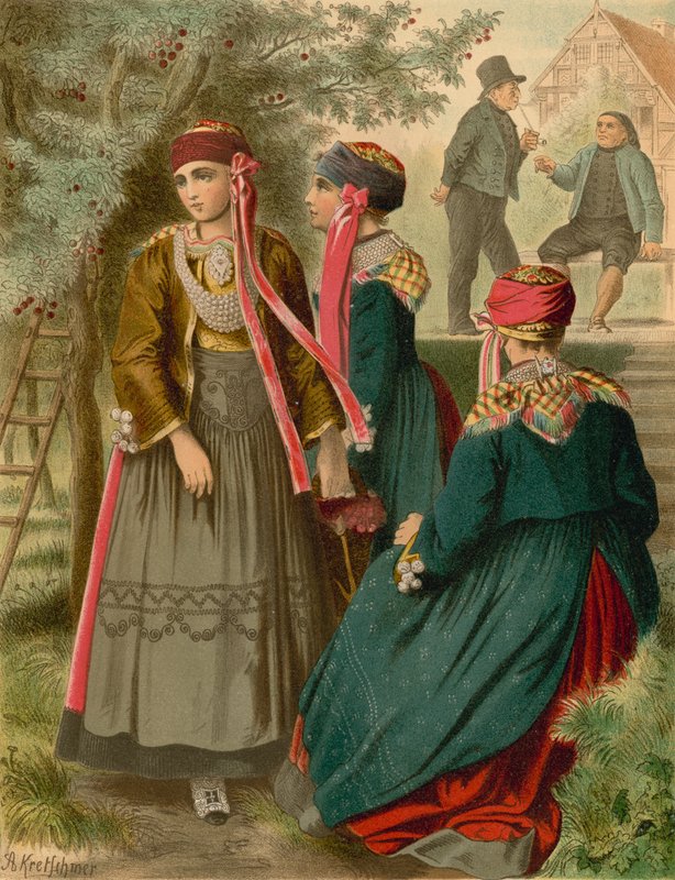 Strój niemiecki, Hanower, Das alten Land autorstwa Albert Kretschmer