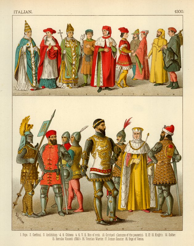 Włoski kostium 1300 autorstwa Albert Kretschmer