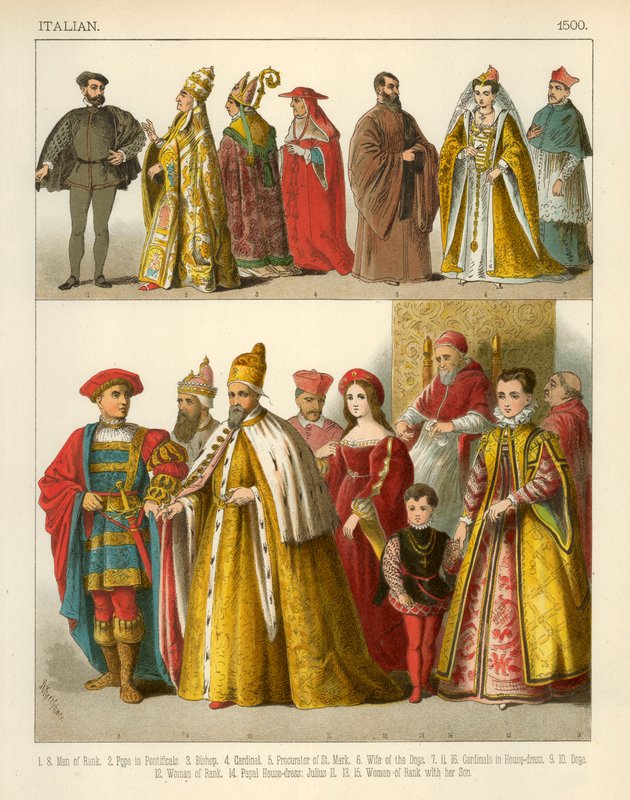 Włoski kostium 1500 autorstwa Albert Kretschmer