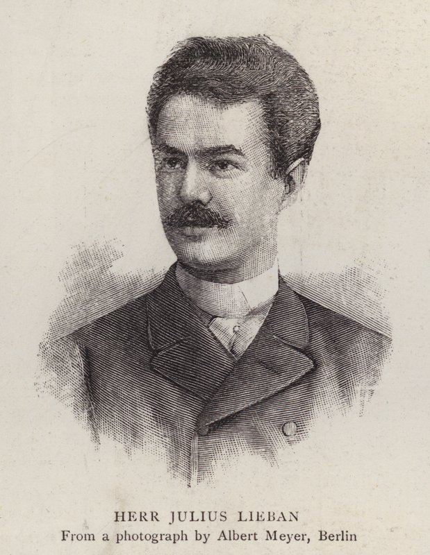 Julius Lieban , niemiecki śpiewak operowy (lito) autorstwa Albert Meyer
