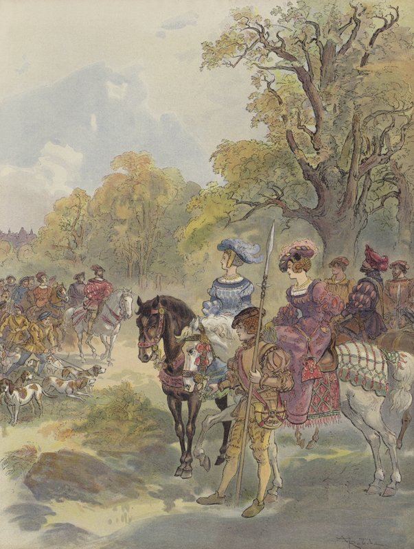 Królewskie polowanie autorstwa Albert Robida