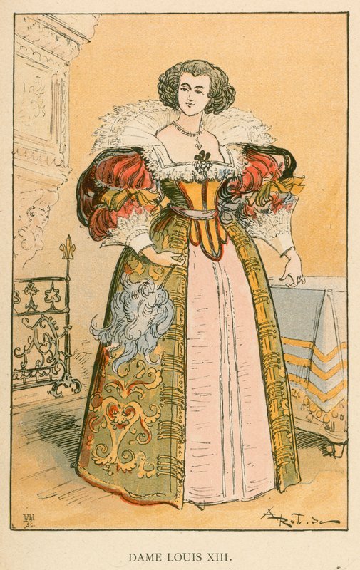 Lady Ludwik XIII autorstwa Albert Robida