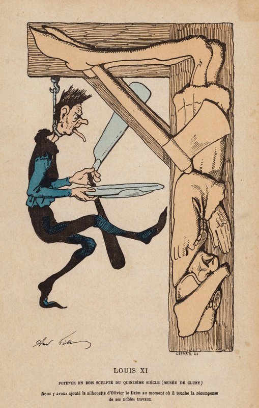 Ludwik XI, król Francji (kolorowa rycina) autorstwa Albert Robida