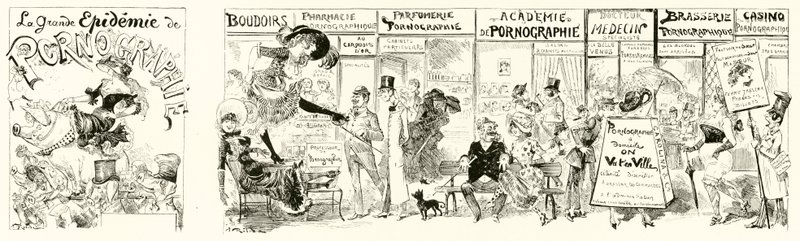 Wielka epidemia pornografii autorstwa Albert Robida