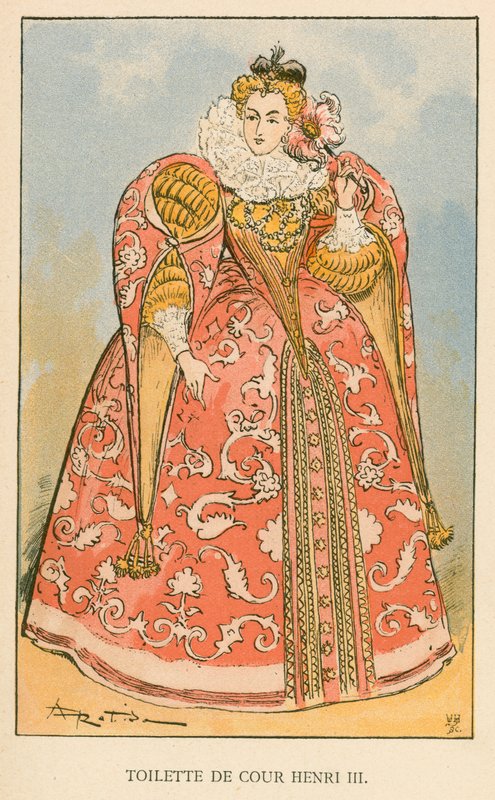 Toaleta dworska Henryka III autorstwa Albert Robida