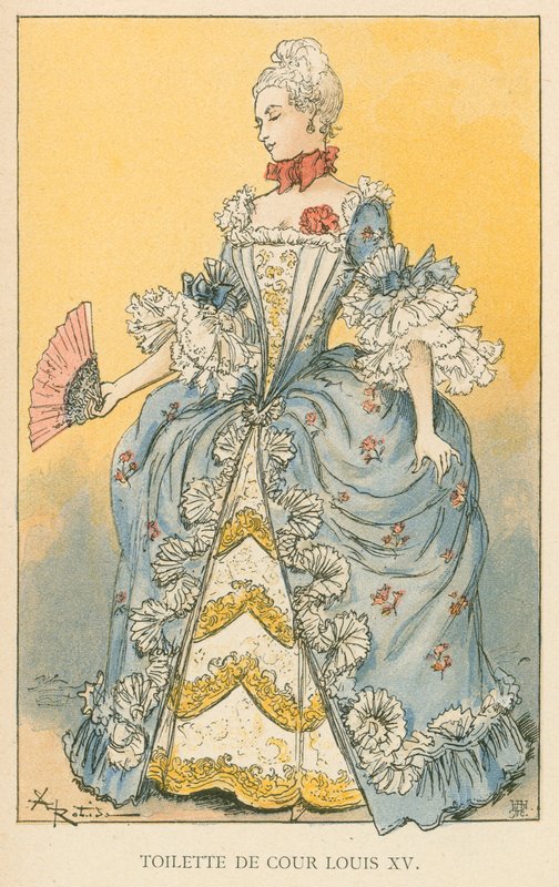 Toaleta dworska Ludwika XV autorstwa Albert Robida