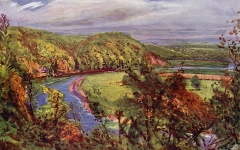 The Horseshoe Bend, Redscar (kolor lito) autorstwa Albert Woods