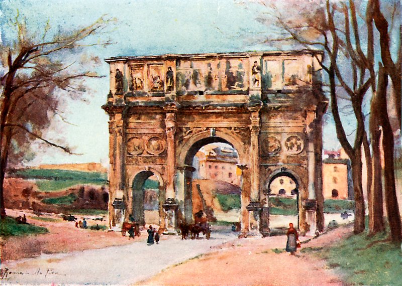 Łuk Konstantyna autorstwa Alberto Pisa
