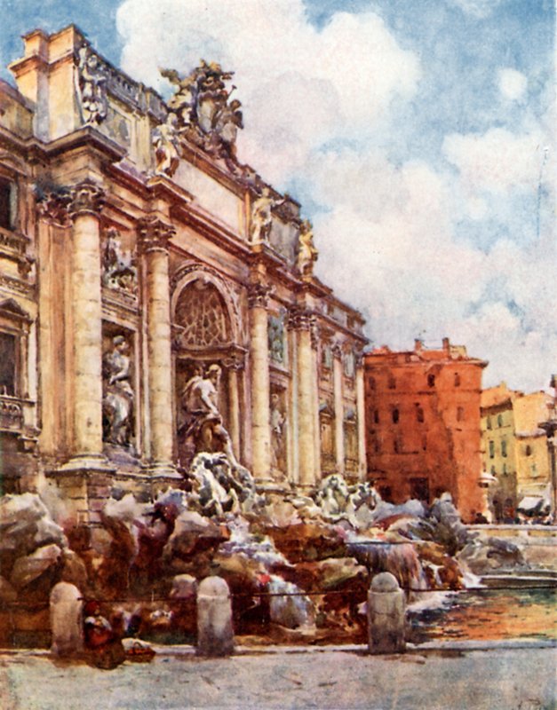 Fontanna di Trevi autorstwa Alberto Pisa