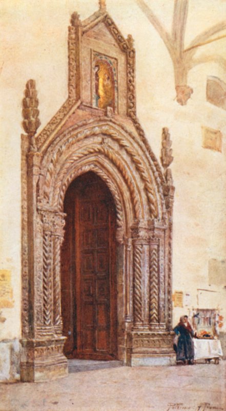 Południowe wejście do katedry, Palermo autorstwa Alberto Pisa