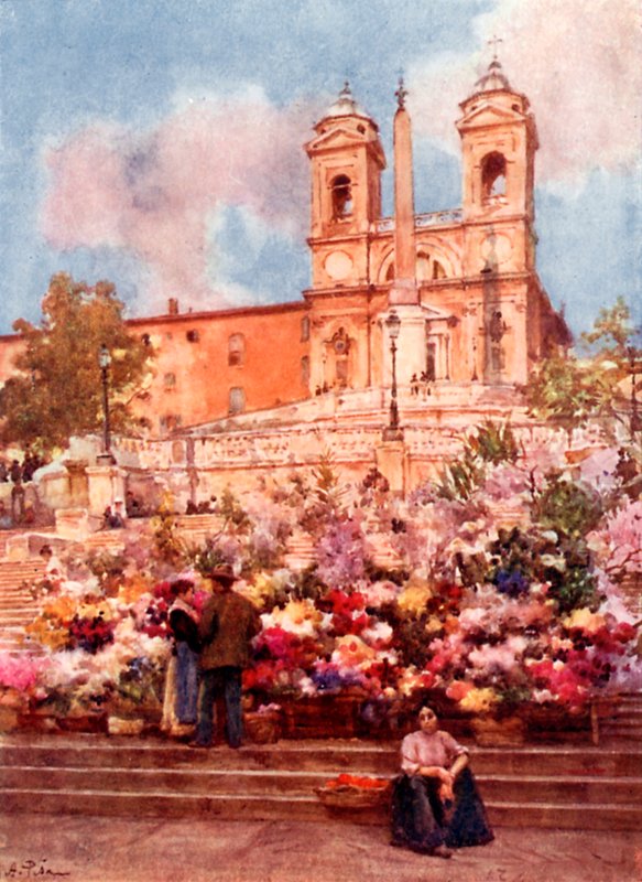 „Schody Hiszpańskie”, Piazza di Spagna autorstwa Alberto Pisa