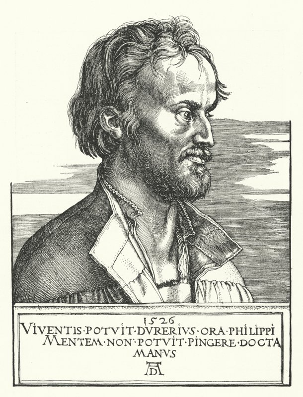 Philipp Melanchthon, niemiecki reformator luterański autorstwa Albrecht Dürer